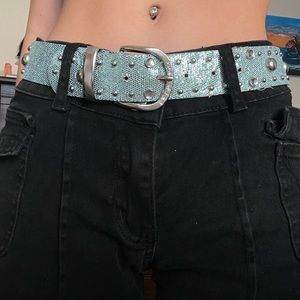 Sparkly blue belt